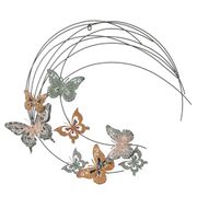 Winsome House Butterflies with Flowers Bird Bath with Stand 