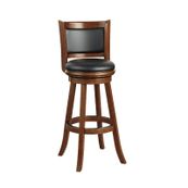Augusta 34" Faux Leather Swivel Extra Tall Stool - Cherry
