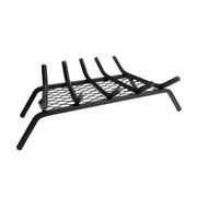5-Bar Steel Fireplace Grate with Ember Retainer