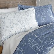 3-Piece Stubbeman Foliage Reversible Comforter Set - King/Cal King, Blue