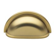 Classic 3" Center-to-Center Cup and Bin Pull - Set of 10, Brass Gold