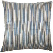 Silview Striped Bedding Sham - Euro, Blue/Gray