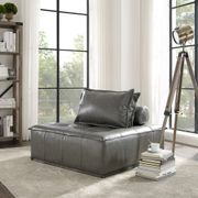 Modern Square Accent Chair - Dark Gray
