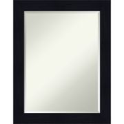 Beveled Wood Navy Bathroom Wall Mirror - 32"