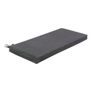 Outdoor Polyester Low-Profile Bench Cushion - Charcoal