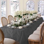 Elrene Barcelona Damask Elegant Fabric Tablecloth - Gray