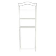 Freestanding Over-the-Toilet 3-Shelf Metal Rack - White