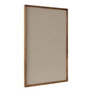 Hutton 36" Framed Fabric Pinboard - Rustic Brown
