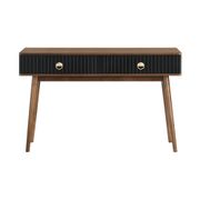 Amigo Console Table - Black Veneer/Walnut Wood