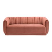 Kinsley Modern Velvet Sofa - Blush