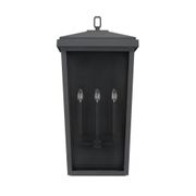 Donnelly 3-Light Outdoor Wall Lantern - 32", Black