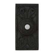 Weathered Black Pushbutton Doorbell
