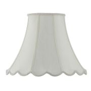 Scallop Bell Accessory Shade - 16", Egg Shell