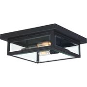 Westover Two Light Outdoor Flush Mount - Earth Black