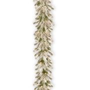 9' Snowy Sheffield Artificial Pre-Lit Garland with 70 Clear Lights