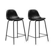 Neil 23.5" Counter Stool - Set of 2, Charcoal