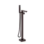 Single Handle Floor Mounted Tub Faucet In Matte Black - Oil-Rubbed Bronze