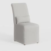 Sonoma Box Cushion Dining Chair Slipcover - Pearl