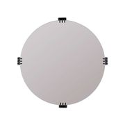 Aubrey Round Wall Mirror - Black
