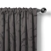 Elrene Mia Jacquard Blackout Curtain Panel - 95", Gray