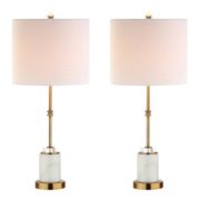Harper Marble and Crystal LED Table Lamp - Set of 2, Gold