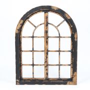 47.5" H Wood Arched Window Wall Decor