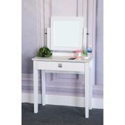 Dresser Table With Adjustable Mirror - White
