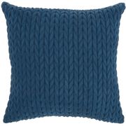 Quilted Chevron ET299 Throw Pillow - 18", Blue