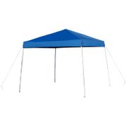 8' x 8' Outdoor Pop Up Slanted Leg Canopy with Carry Bag - Blue