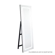 LED Floor Standing Mirror with Plug - 63"