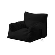 Self-Expanding Indoor/Outdoor Bean Bag Arm Chair - Black