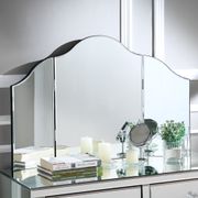 3-Piece Vanity Set Trifold Mirror - White