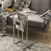 Magazine Holder C Table/End Table - Gray