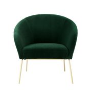 Barrel Upholstered Accent Chair - Green