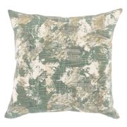 Lucia Embroidered 22" Throw Pillow - Green
