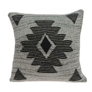 Square Southwest Accent Pillow Cover - Gray