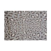 Cheetah Washable Floor Mat - 2' x 3', Gray/Brown
