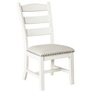 Valebeck Beige/White Upholstered Dining Room Side Chair - Set of 2
