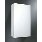 Deluxe Baked Enamel Surface Mount Medicine Cabinet with Polished Edge Mirror - White, 20"