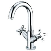 Concord Two-Handle 4" Centerset Lavatory Faucet with Push-Up and Deck Plate - Chrome