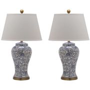 Spring Multicolor Floral 29" Blossom Table Lamp - Set of 2