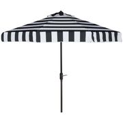 Elsa Black & White UV-Resistant Fashion Line 9' Auto Tilt Umbrella