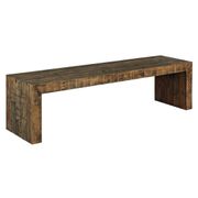 Sommerford Brown 65" Large Dining Room Bench