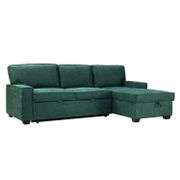 Lucena Pull Out Sleeper Sectional - Teal