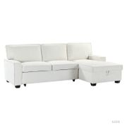 Lucena Pull Out Sleeper Sectional - White
