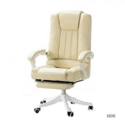 Blanco Faux Leather Swivel Gaming Chair - Ivory