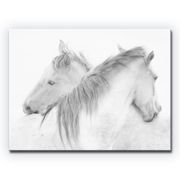 Horses' Wrapped Canvas Wall Art - 30"