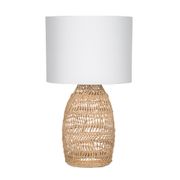 Open Weave Can Rib Table Lamp