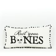 Reversible Fall Linen Lumbar Pillow - Bones/Cozy