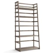 Acadian Ladder Shelf Bookcase - 63", Distressed Gray